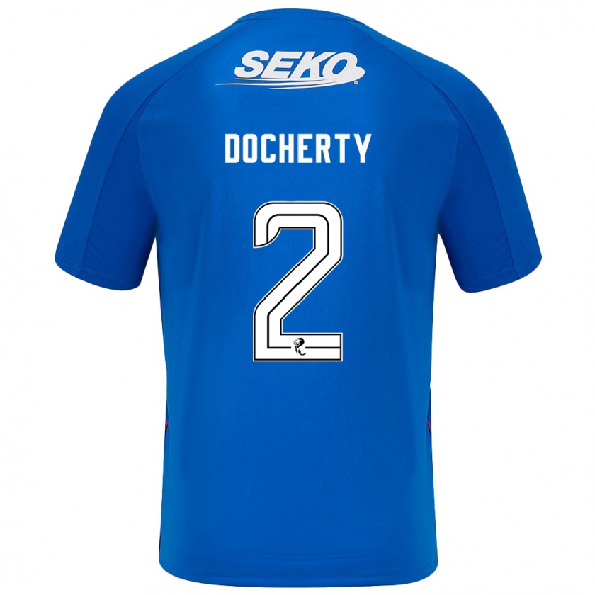 Kandiny Herren Nicola Docherty #2 Dunkelblau Heimtrikot Trikot 2024/25 T-Shirt Österreich