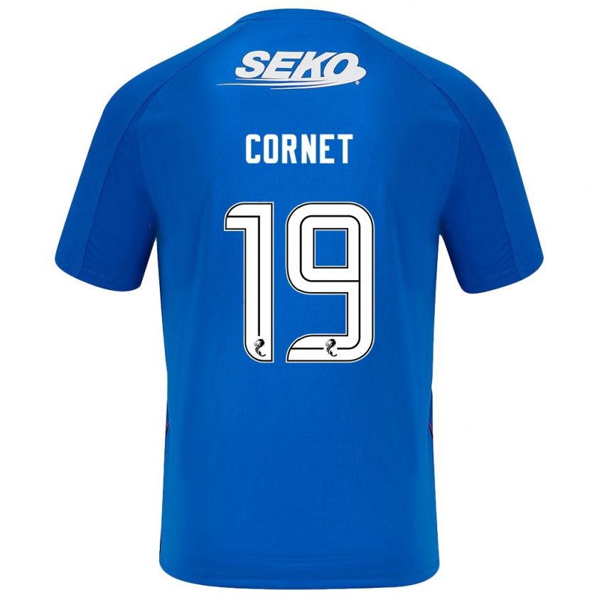 Kandiny Hombre Camiseta Chelsea Cornet #19 Azul Oscuro 1ª Equipación 2024/25 La Camisa México