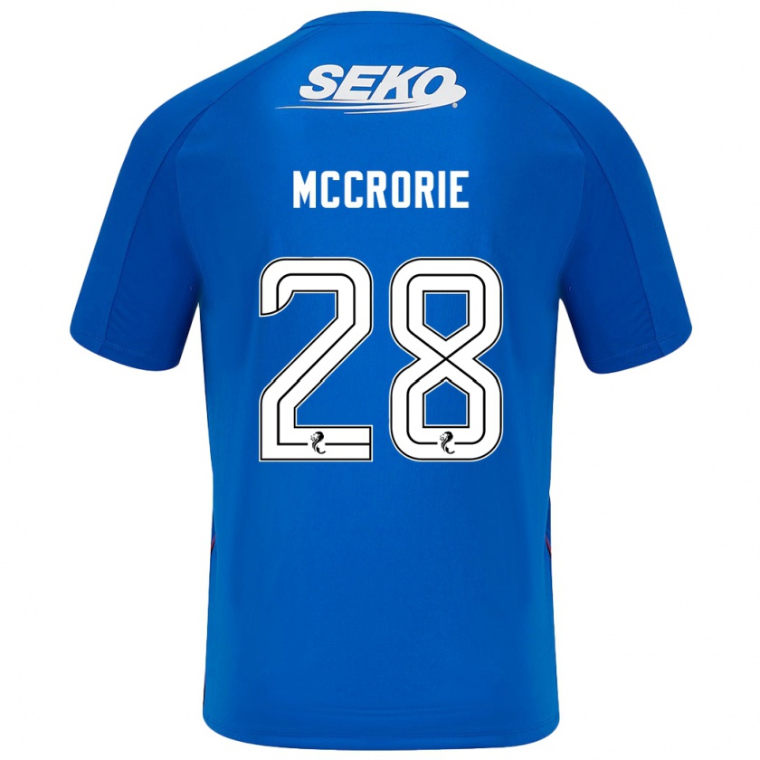 Kandiny Uomo Maglia Robby Mccrorie #28 Blu Scuro Kit Gara Home 2024/25 Maglietta