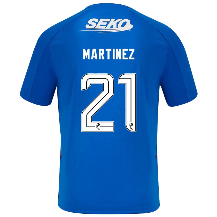 Kandiny Hombre Camiseta Lisa Martinez #21 Azul Oscuro 1ª Equipación 2024/25 La Camisa México