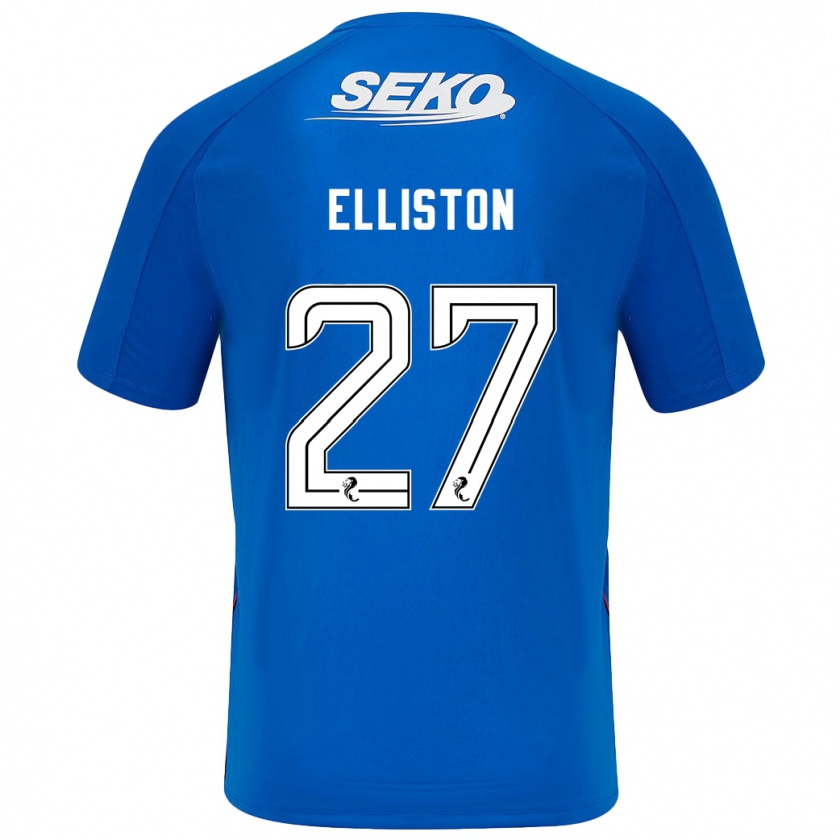 Kandiny Hombre Camiseta Maddie Elliston #27 Azul Oscuro 1ª Equipación 2024/25 La Camisa México