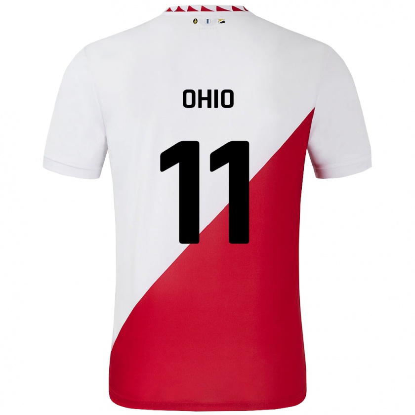 Kandiny Uomo Maglia Noah Ohio #11 Bianco Rosso Kit Gara Home 2024/25 Maglietta