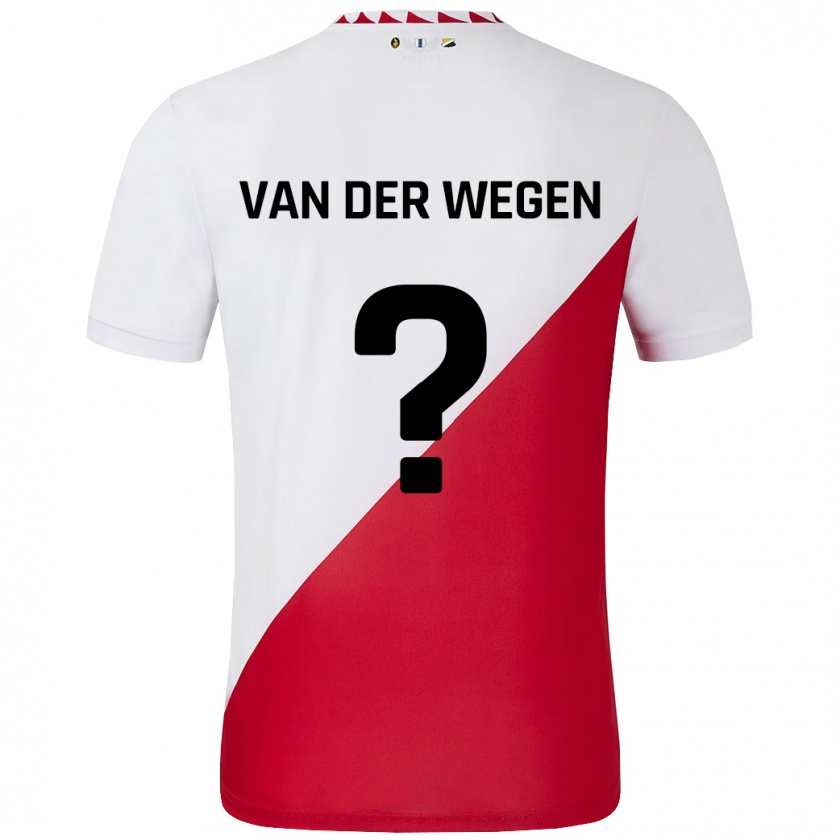 KandinyメンズSil Van Der Wegen#0白 赤ホームシャツ2024/25ジャージーユニフォーム