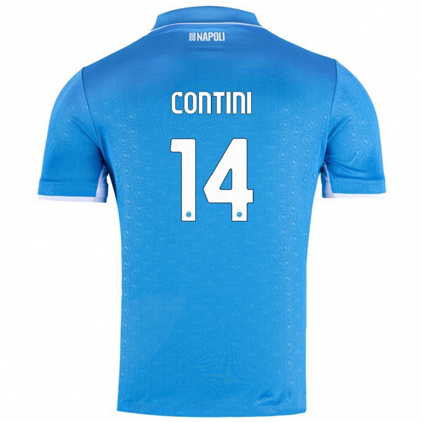 Kandiny Hombre Camiseta Nikita Contini #14 Azul Cielo 1ª Equipación 2024/25 La Camisa