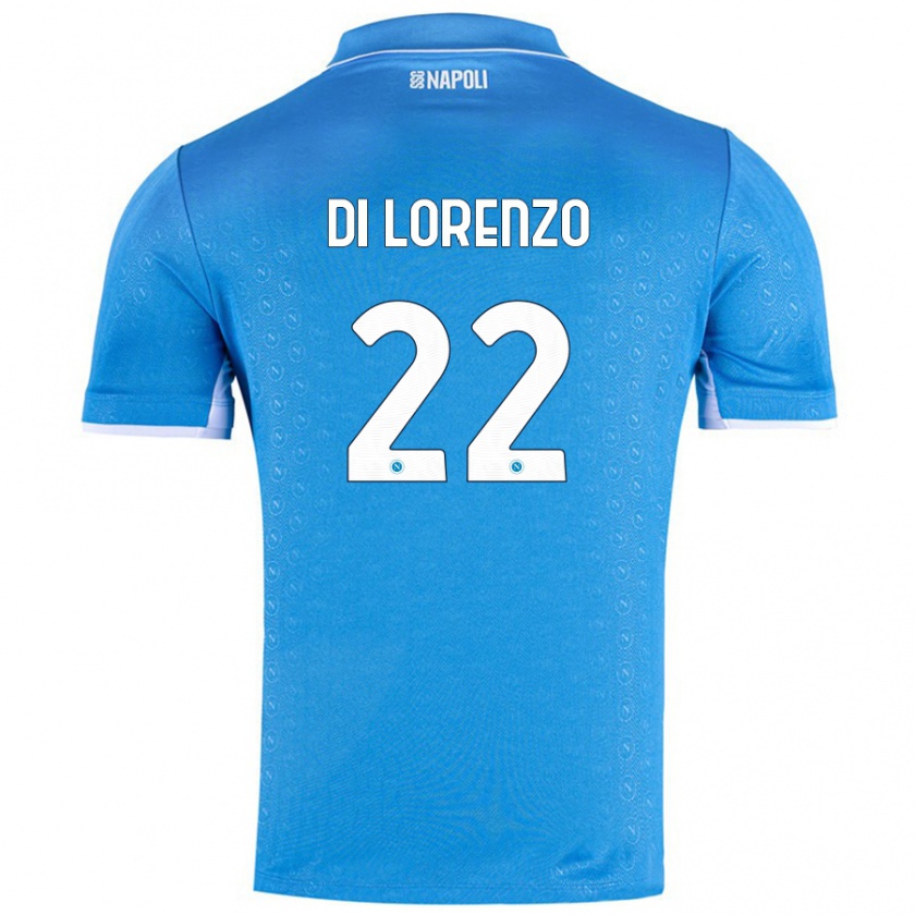 Kandiny Heren Giovanni Di Lorenzo #22 Hemelsblauw Thuisshirt Thuistenue 2024/25 T-Shirt België