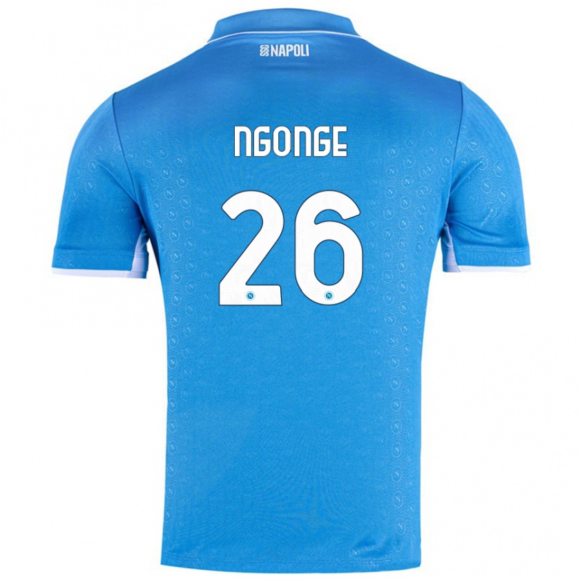 Kandiny Uomo Maglia Cyril Ngonge #26 Azzurro Cielo Kit Gara Home 2024/25 Maglietta