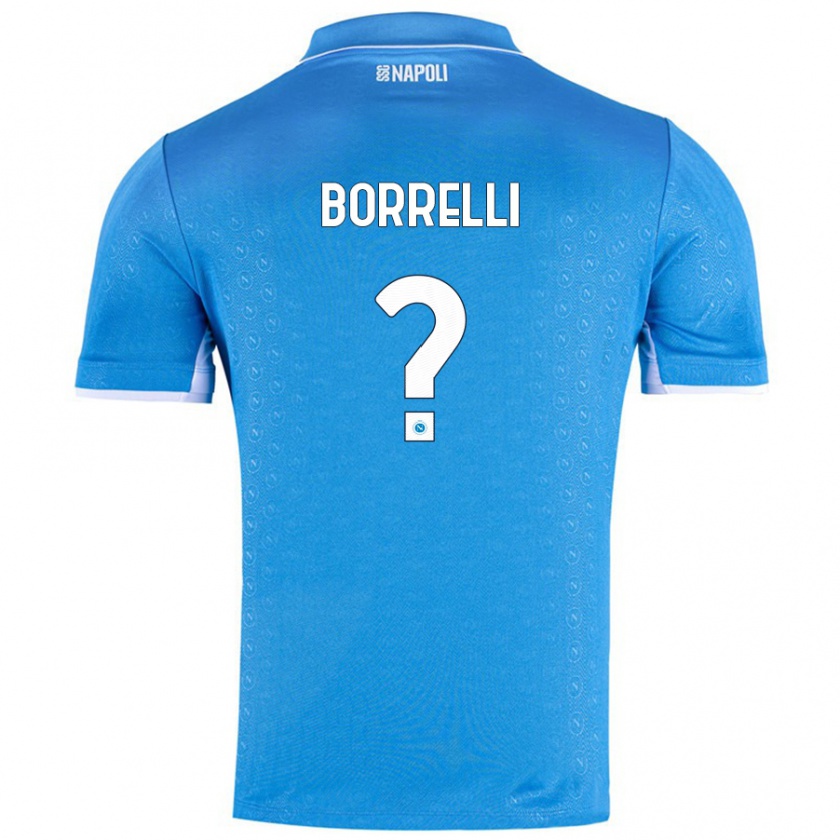 Kandiny Uomo Maglia Ciro Borrelli #0 Azzurro Cielo Kit Gara Home 2024/25 Maglietta