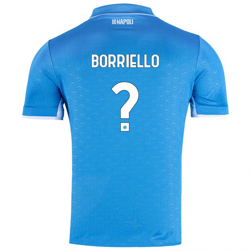 Kandiny Heren Salvatore Borriello #0 Hemelsblauw Thuisshirt Thuistenue 2024/25 T-Shirt België