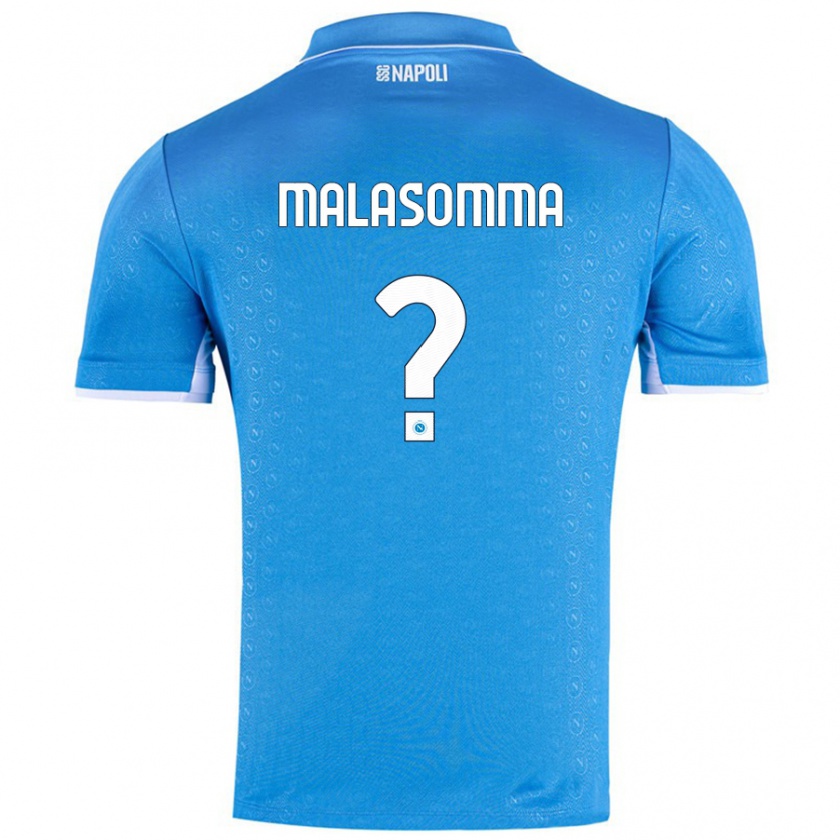 Kandiny Heren Matteo Malasomma #0 Hemelsblauw Thuisshirt Thuistenue 2024/25 T-Shirt