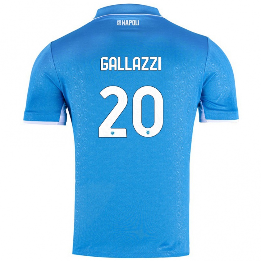 Kandiny Uomo Maglia Valentina Gallazzi #20 Azzurro Cielo Kit Gara Home 2024/25 Maglietta