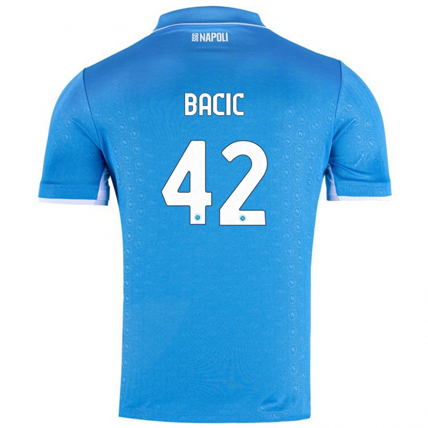 Kandiny Heren Doris Bačić #42 Hemelsblauw Thuisshirt Thuistenue 2024/25 T-Shirt België