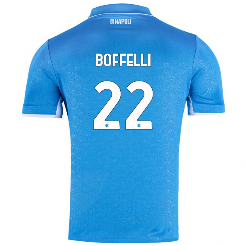 Kandiny Uomo Maglia Valerio Boffelli #22 Azzurro Cielo Kit Gara Home 2024/25 Maglietta