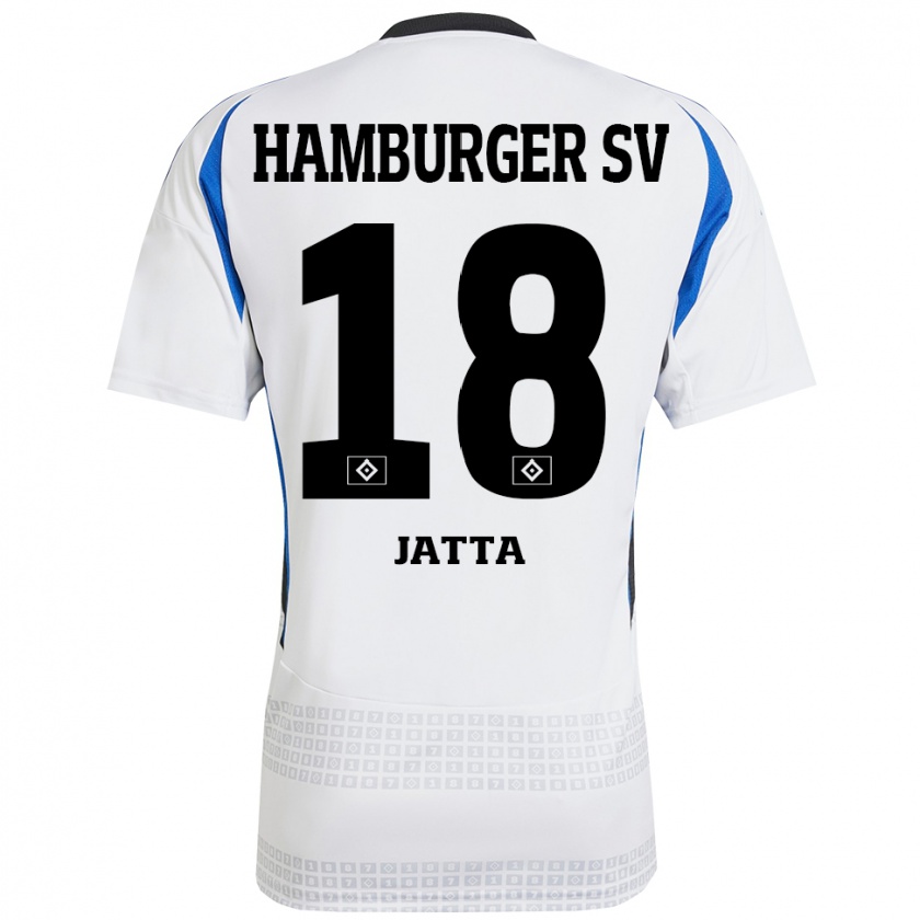 Kandiny Uomo Maglia Bakery Jatta #18 Bianco Blu Kit Gara Home 2024/25 Maglietta