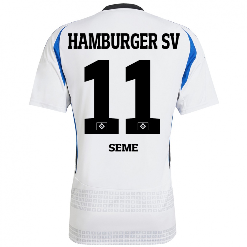 Kandiny Herren Anna-Katharina Seme #11 Weiß Blau Heimtrikot Trikot 2024/25 T-Shirt Österreich