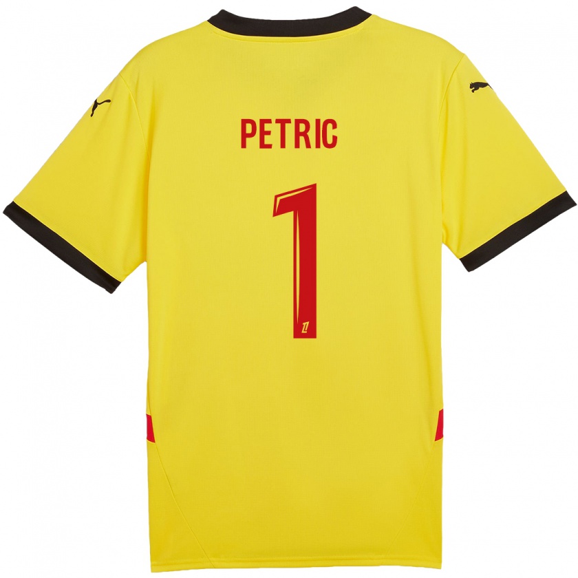 Kandiny Uomo Maglia Denis Petric #1 Giallo Rosso Kit Gara Home 2024/25 Maglietta