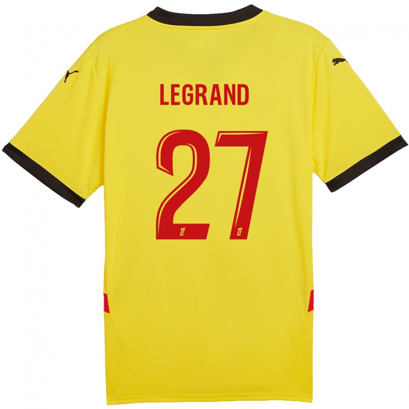 Kandiny Herren Bérénice Legrand #27 Gelb Rot Heimtrikot Trikot 2024/25 T-Shirt Österreich