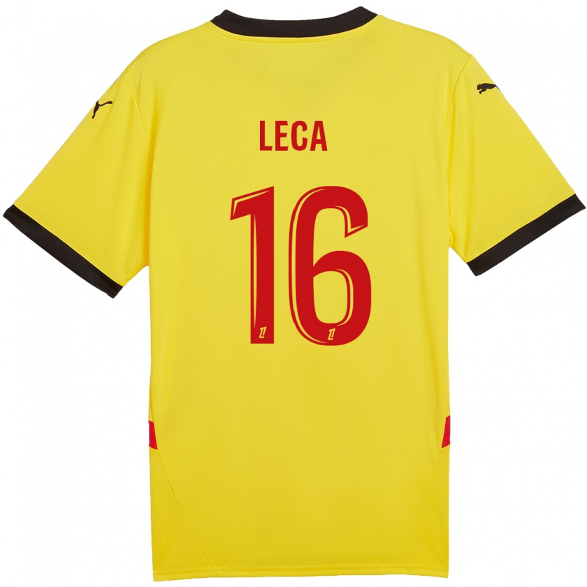 Kandiny Herren Jean-Louis Leca #16 Gelb Rot Heimtrikot Trikot 2024/25 T-Shirt Österreich