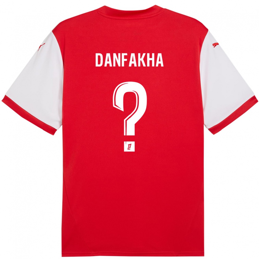 Kandiny Herren Dialla Danfakha #0 Rot Weiß Heimtrikot Trikot 2024/25 T-Shirt Österreich