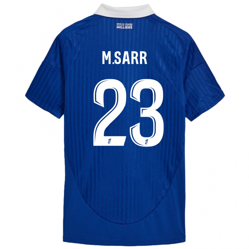 Kandiny Uomo Maglia Mamadou Sarr #23 Blu Bianco Kit Gara Home 2024/25 Maglietta