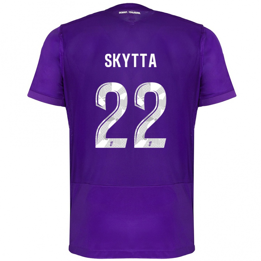 Kandiny Hombre Camiseta Naatan Skyttä #22 Morado Blanco 1ª Equipación 2024/25 La Camisa México