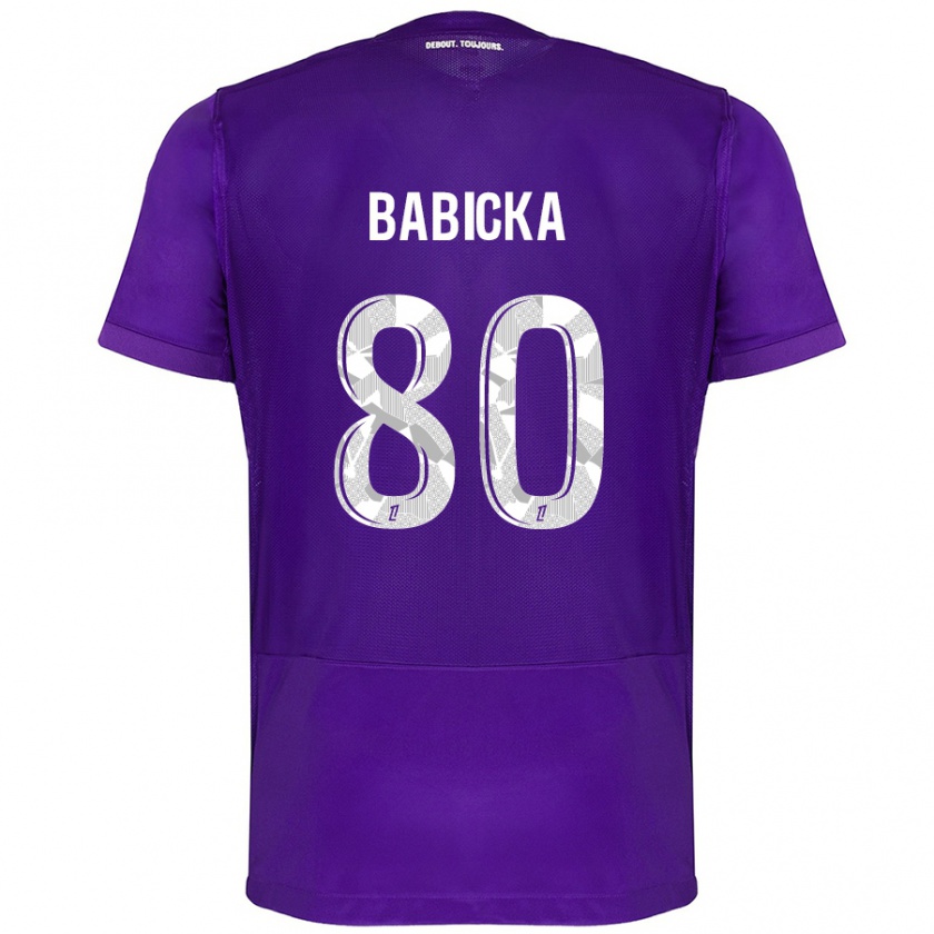 Kandiny Hombre Camiseta Shavy Babicka #80 Morado Blanco 1ª Equipación 2024/25 La Camisa México