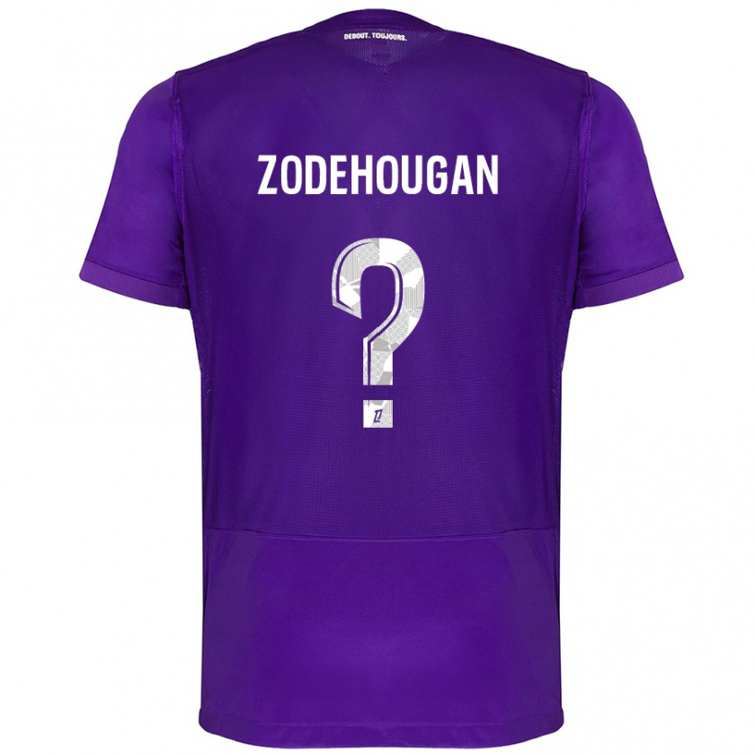 Kandiny Hombre Camiseta Yanis Zodehougan #0 Morado Blanco 1ª Equipación 2024/25 La Camisa México