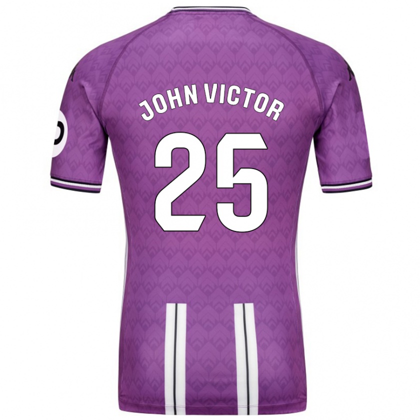 Kandiny Heren John Victor #25 Paars Wit Thuisshirt Thuistenue 2024/25 T-Shirt