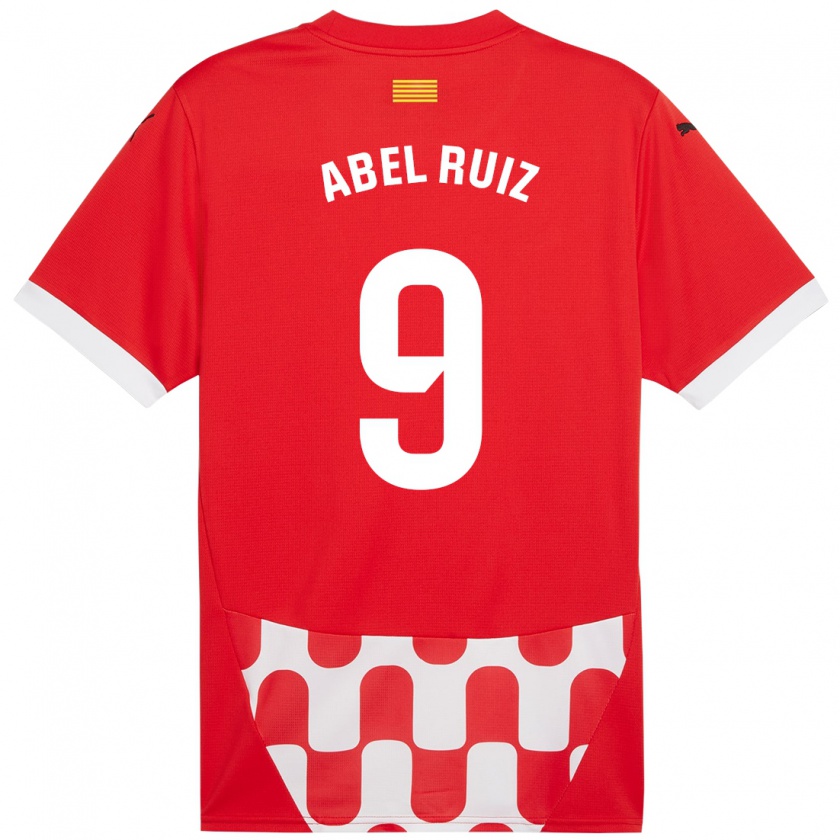 Kandiny Heren Abel Ruiz #9 Rood Wit Thuisshirt Thuistenue 2024/25 T-Shirt