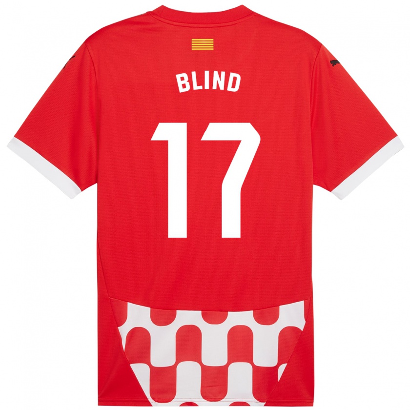 Kandiny Heren Daley Blind #17 Rood Wit Thuisshirt Thuistenue 2024/25 T-Shirt