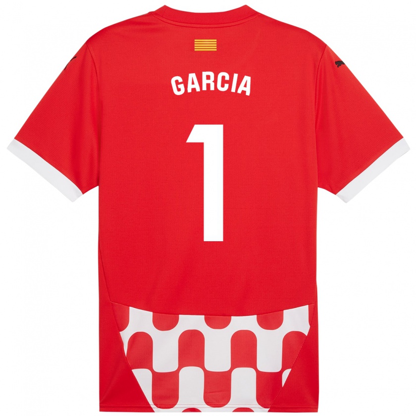 Kandiny Heren Lucas García #1 Rood Wit Thuisshirt Thuistenue 2024/25 T-Shirt