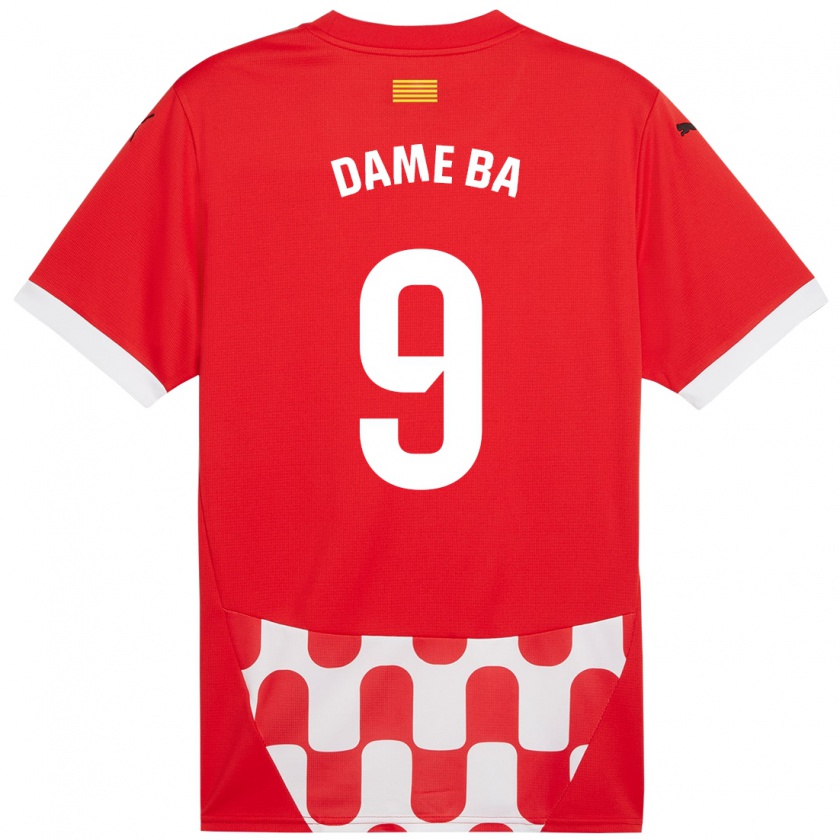 Kandiny Hombre Camiseta Papa Dame Ba #9 Rojo Blanco 1ª Equipación 2024/25 La Camisa