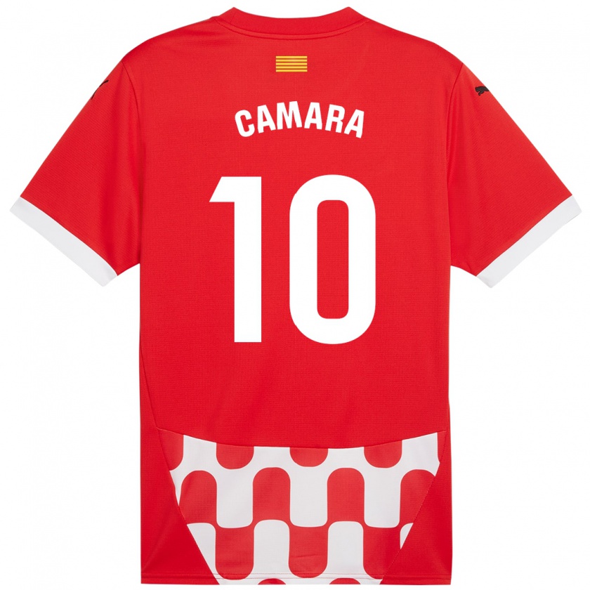 Kandiny Uomo Maglia Dawda Camara #10 Rosso Bianco Kit Gara Home 2024/25 Maglietta