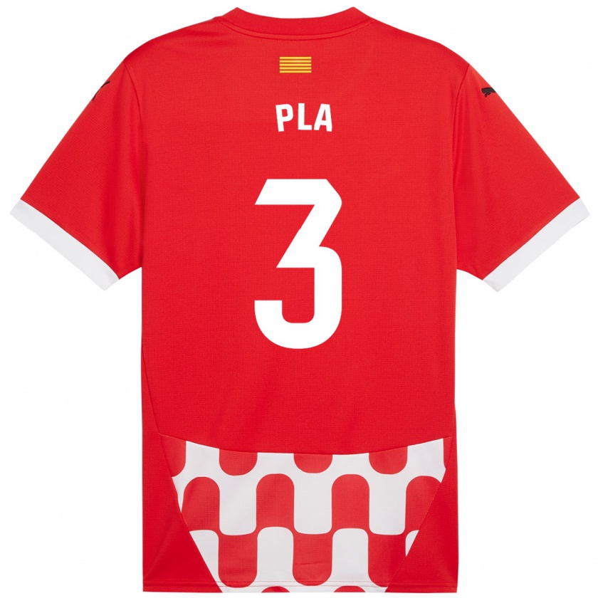 Kandiny Uomo Maglia Marta Pla #3 Rosso Bianco Kit Gara Home 2024/25 Maglietta