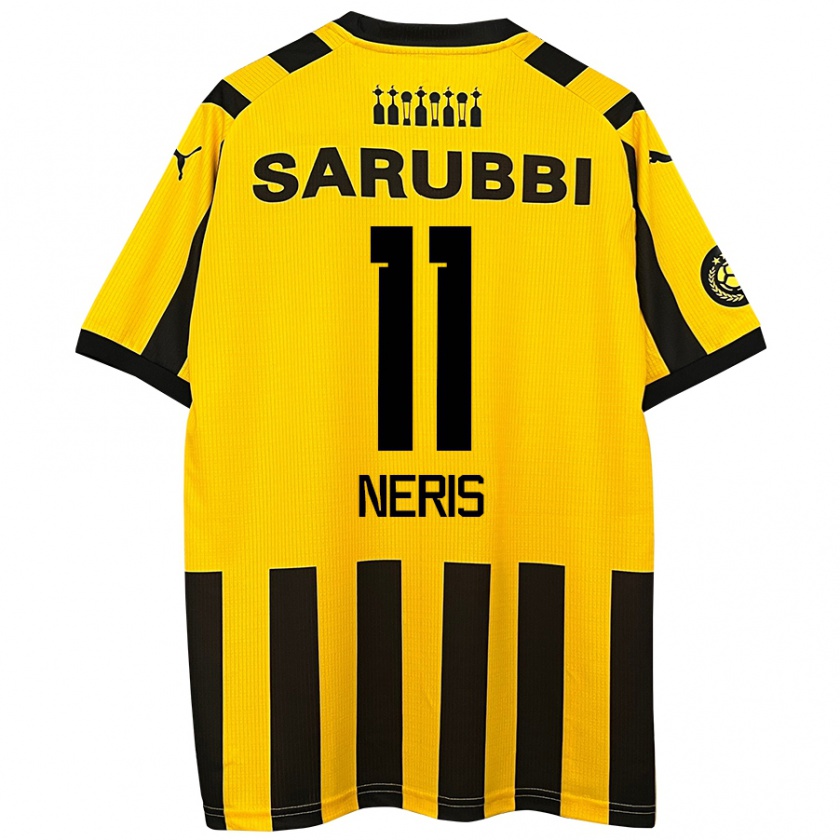 Kandiny Uomo Maglia José Neris #11 Giallo Nero Kit Gara Home 2024/25 Maglietta