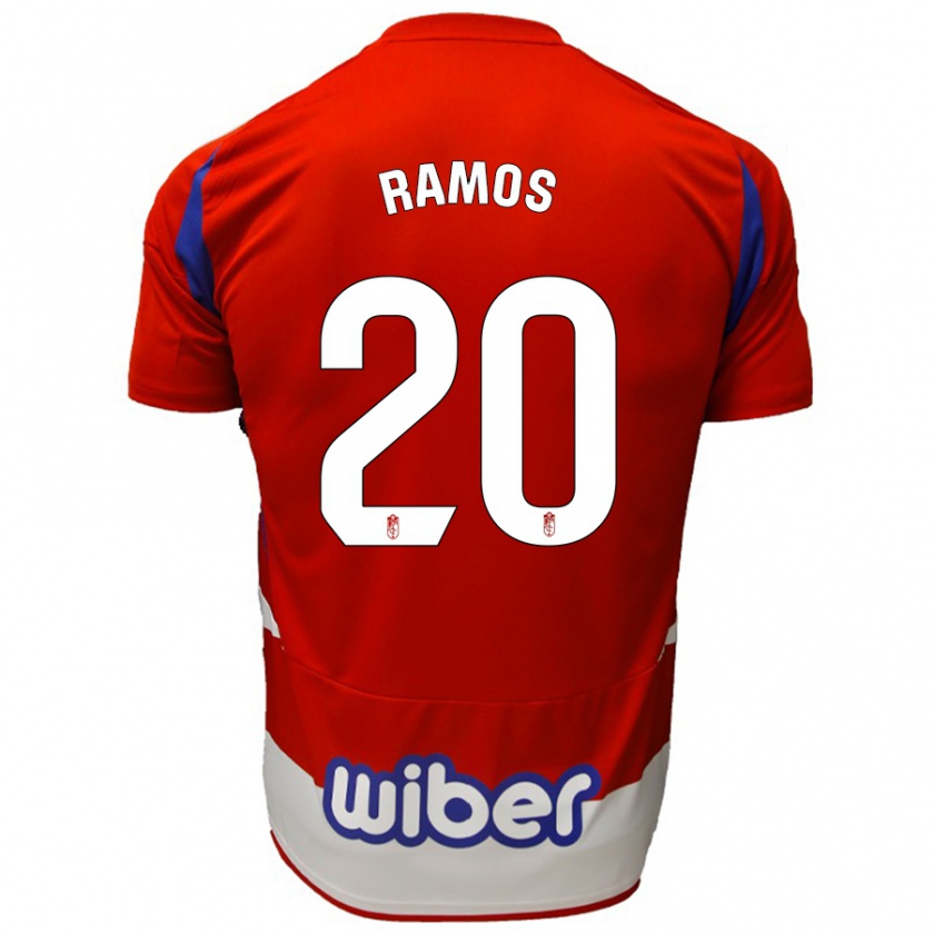 Kandiny Heren Lucía Ramos #20 Rood Wit Blauw Thuisshirt Thuistenue 2024/25 T-Shirt