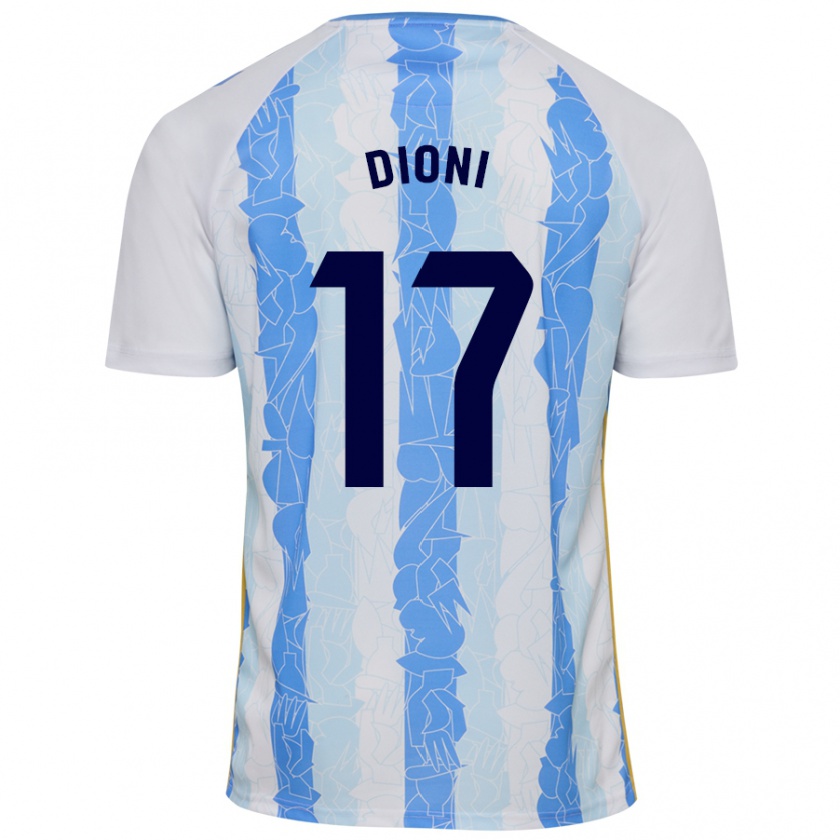 Kandiny Heren Dioni #17 Wit Blauw Thuisshirt Thuistenue 2024/25 T-Shirt