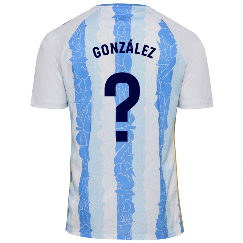 Kandiny Hombre Camiseta Adri González #0 Blanco Azul 1ª Equipación 2024/25 La Camisa México