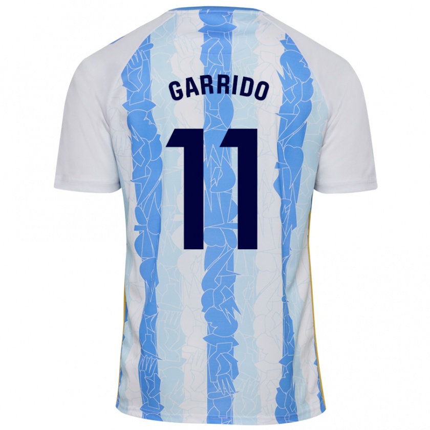 Kandiny Hombre Camiseta Rafa Garrido #11 Blanco Azul 1ª Equipación 2024/25 La Camisa México