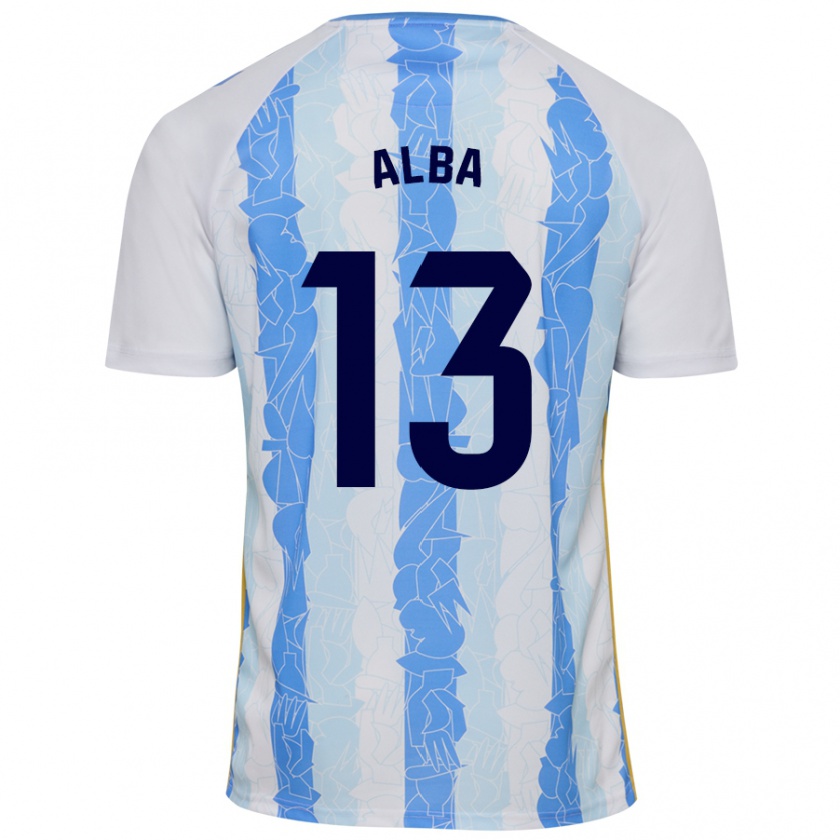 Kandiny Hombre Camiseta Alba #13 Blanco Azul 1ª Equipación 2024/25 La Camisa México