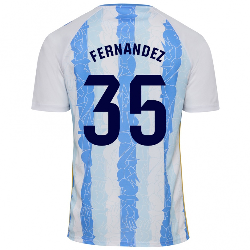 Kandiny Herren Inés Fernández #35 Weiß Blau Heimtrikot Trikot 2024/25 T-Shirt Österreich