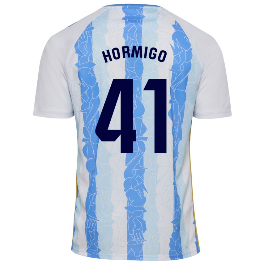 Kandiny Heren Cintia Hormigo #41 Wit Blauw Thuisshirt Thuistenue 2024/25 T-Shirt