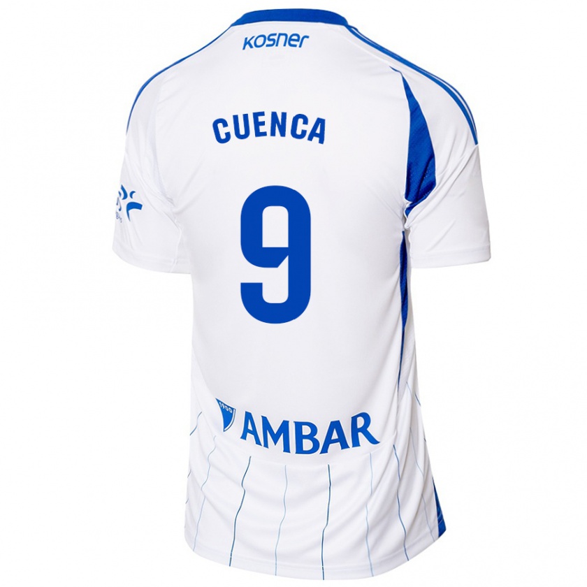 Kandiny Hombre Camiseta Marcos Cuenca #9 Rojo Blanco 1ª Equipación 2024/25 La Camisa México