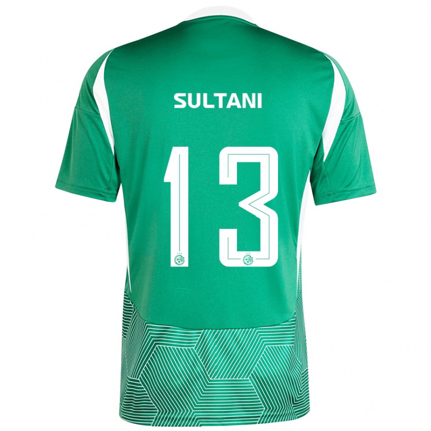 KandinyメンズTomás Sultani#13緑 白ホームシャツ2024/25ジャージーユニフォーム