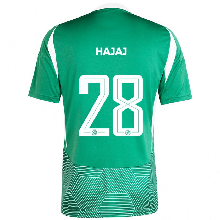 Kandiny Heren Ilay Hajaj #28 Groen Wit Thuisshirt Thuistenue 2024/25 T-Shirt