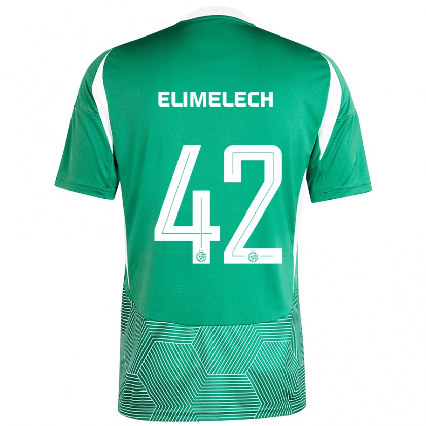 Kandiny Heren Roey Elimelech #42 Groen Wit Thuisshirt Thuistenue 2024/25 T-Shirt