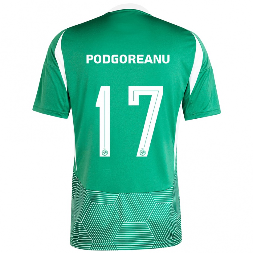 Kandiny Uomo Maglia Suf Podgoreanu #17 Verde Bianco Kit Gara Home 2024/25 Maglietta