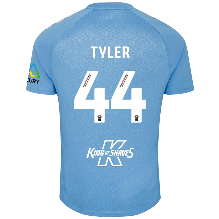 Kandiny Heren Cian Tyler #44 Blauw Wit Thuisshirt Thuistenue 2024/25 T-Shirt