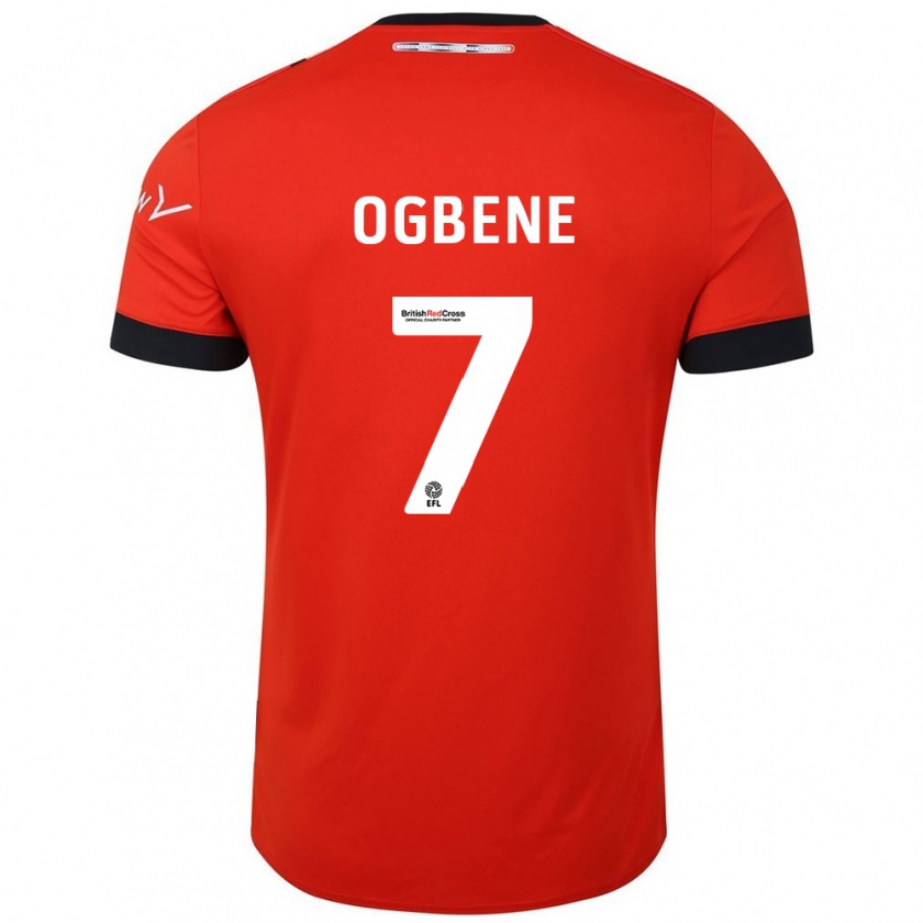 Kandiny Herren Chiedozie Ogbene #7 Orange Schwarz Heimtrikot Trikot 2024/25 T-Shirt Österreich