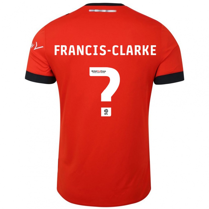 Kandiny Heren Aidan Francis-Clarke #0 Oranje Zwart Thuisshirt Thuistenue 2024/25 T-Shirt