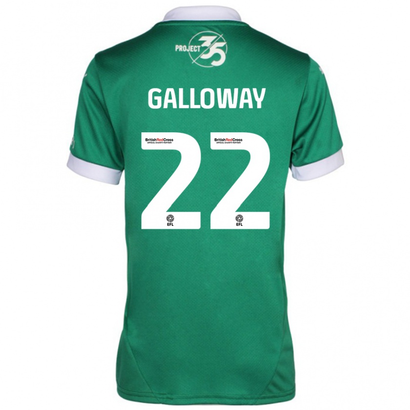 Kandiny Heren Brendan Galloway #22 Groen Wit Thuisshirt Thuistenue 2024/25 T-Shirt